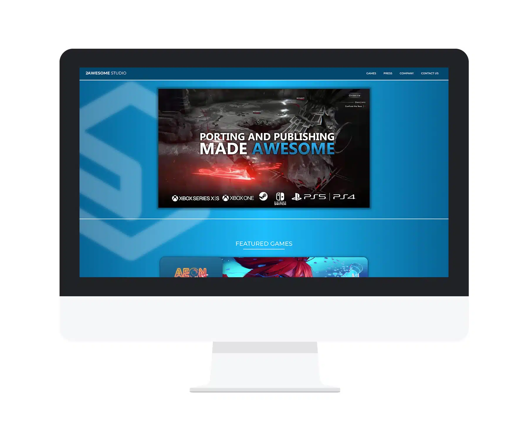Diseño Web - Páginas Corporativa y Landing Page Diseño Web - Páginas Corporativa y Landing Page - 2Awesome Studio Videojuegos