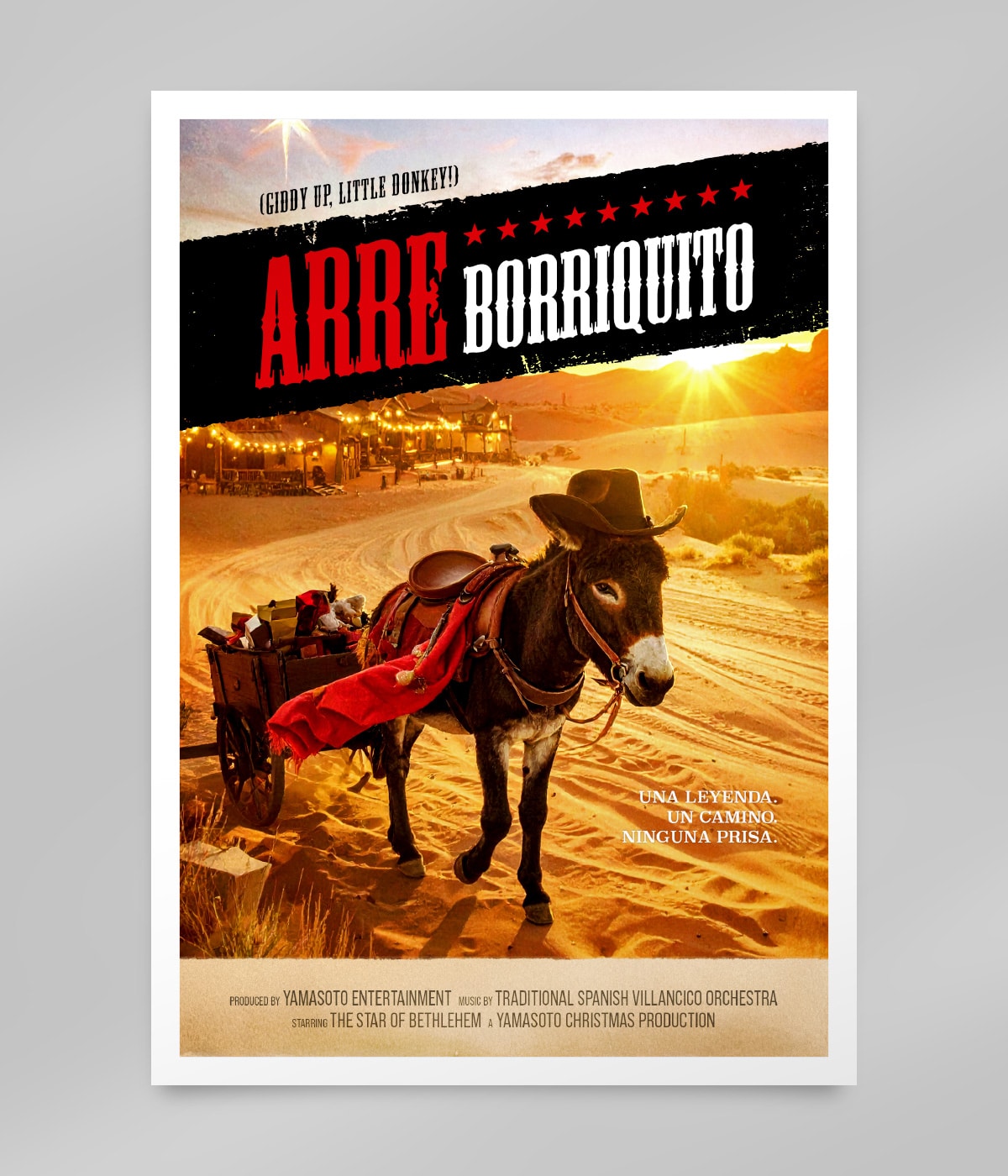 Postal Navideña - Arre Borriquito